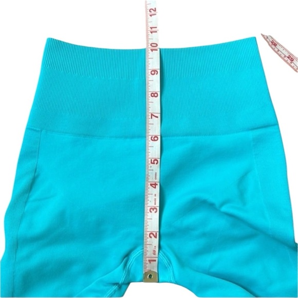 Lululemon Zone Crop (21") Seamless Leggings in Peacock Blue size 4 - Picture 12 of 13